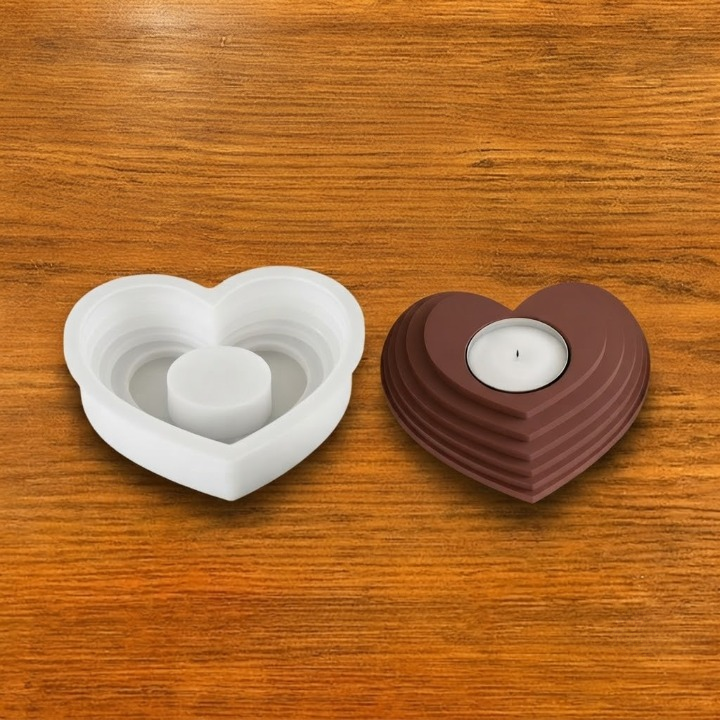 Heart Tealight 5 Step