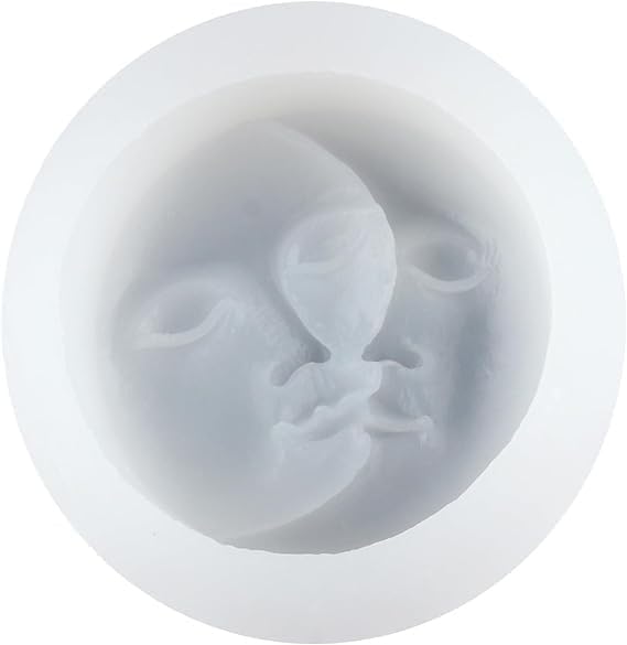 Moon Face Candle Mould