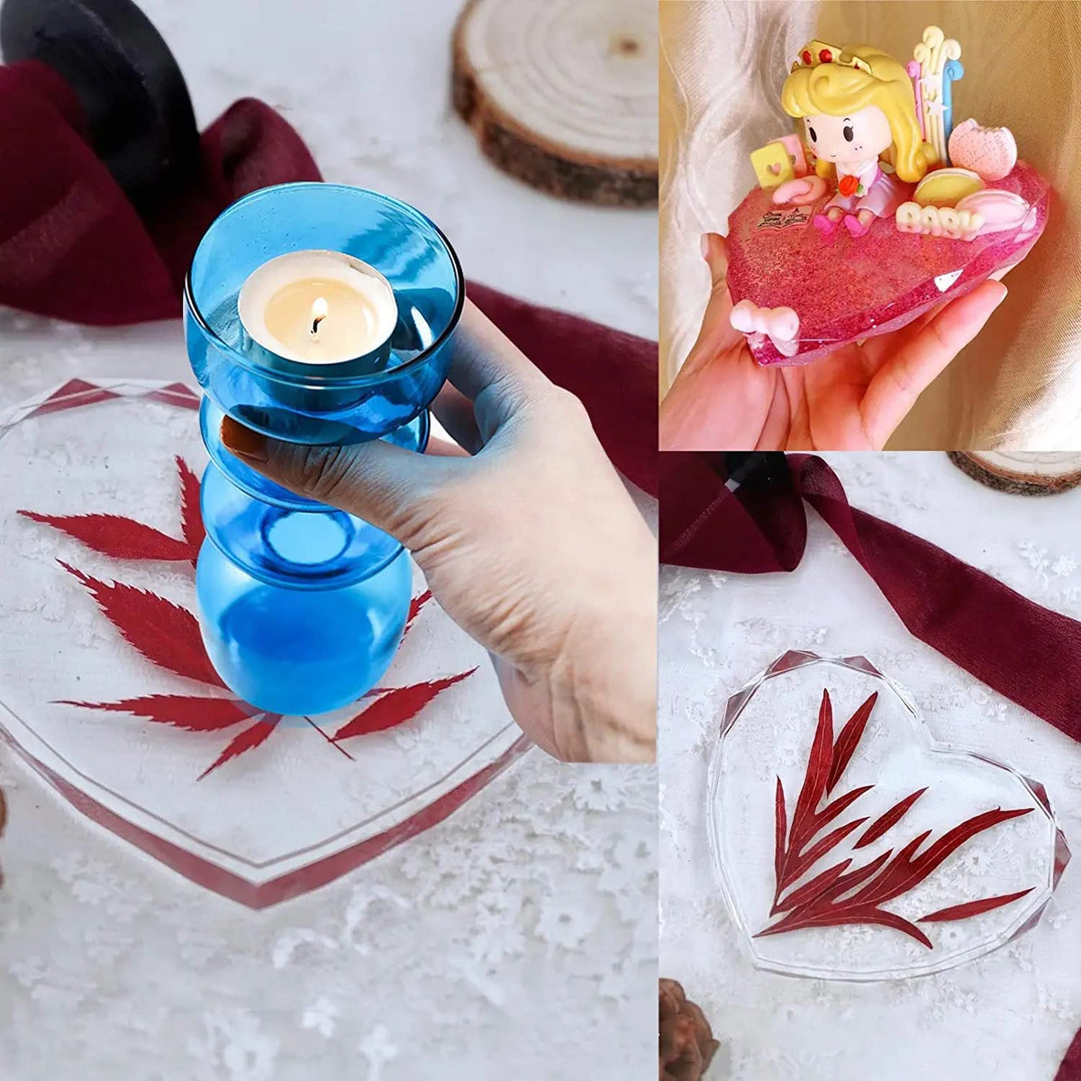 5" Diamond Heart Coaster