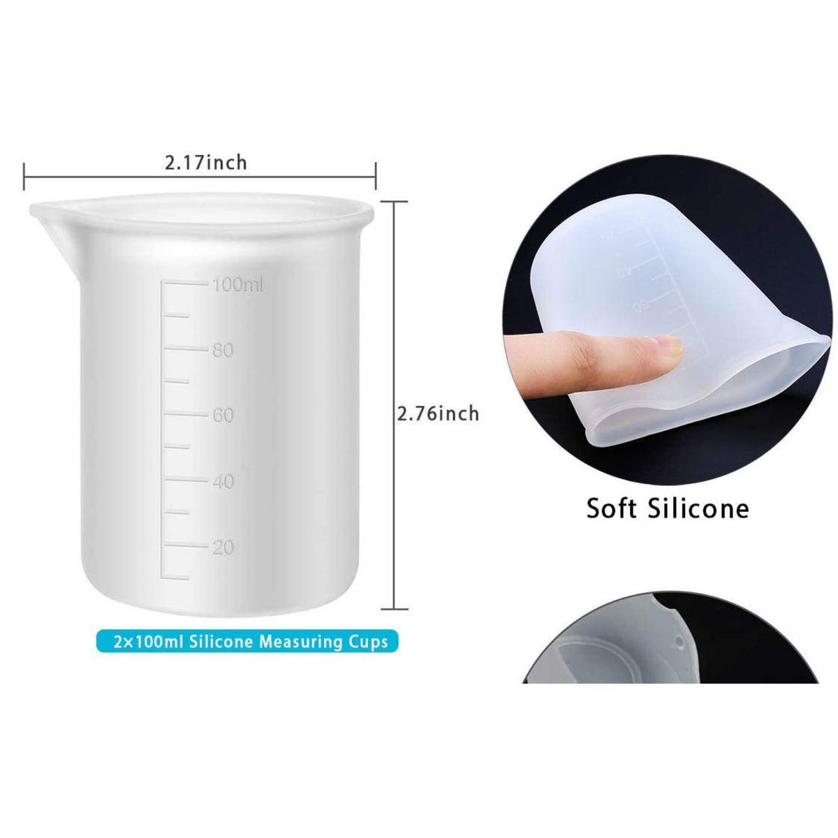 SILICON MEASURING CUP 100ML