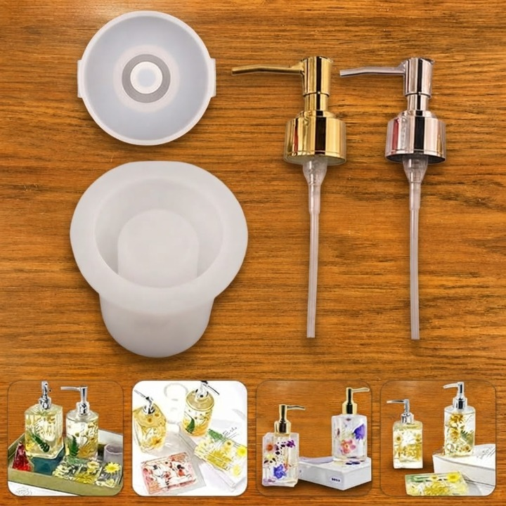 Round Shape Soap Dispenser With pump