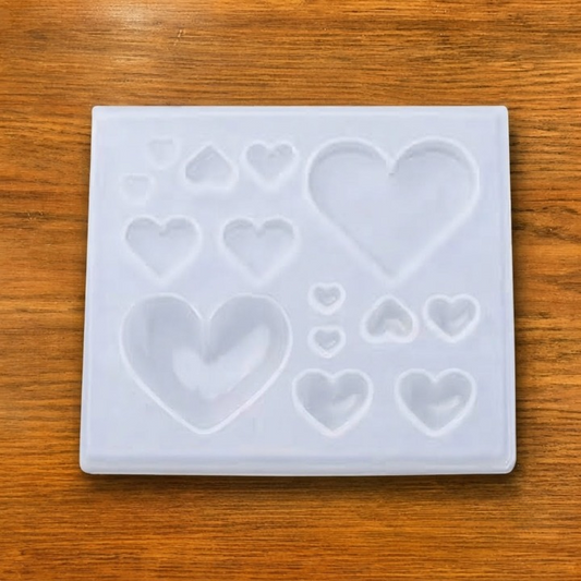 14 Cavity Big Heart Mould