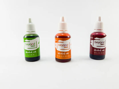 Alcohol Ink Pack #1 (Keto Version) - Lime, Tangerine & Blood