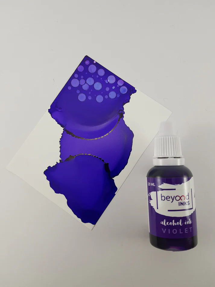 Alcohol Ink Pack #2 (Keto Version) - Butterscotch, Violet & Hickory