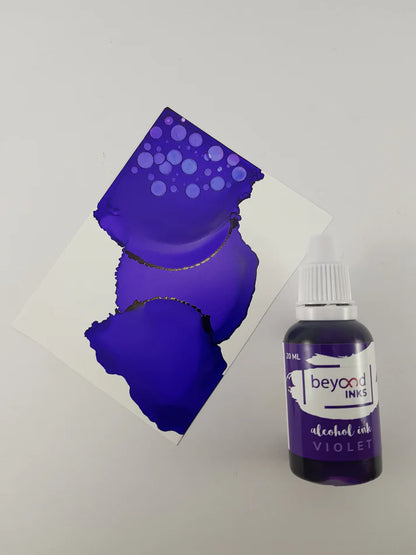 Alcohol Ink Pack #2 (Keto Version) - Butterscotch, Violet & Hickory
