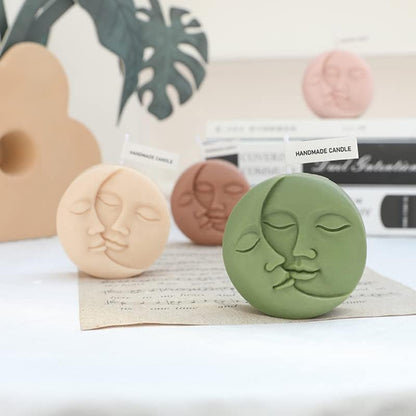 Moon Face Candle Mould