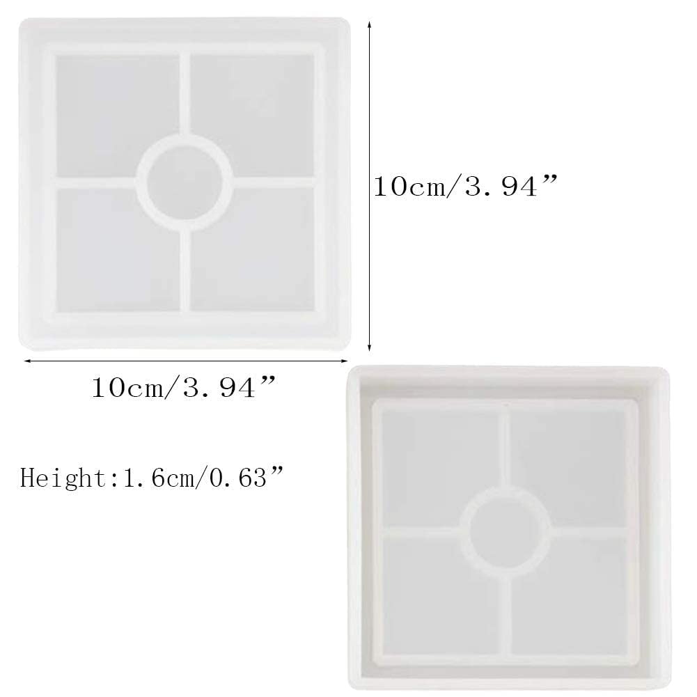 4" Square Trinket 10x10cm 10mm Depth