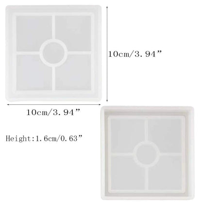 4" Square Trinket 10x10cm 10mm Depth