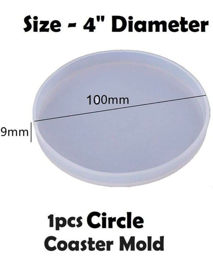 4" X 9MM ROUND COASTER MOLD