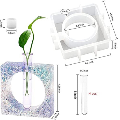 SQUARE SHAPE TUBE PLANTER  SILICON MOULD