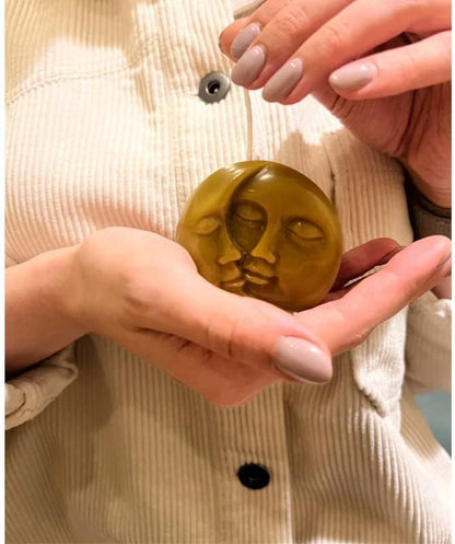 Moon Face Candle Mould