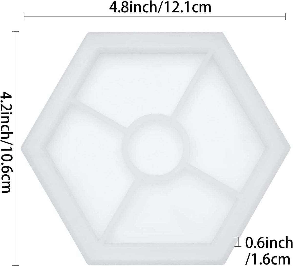 4" HEXAGONAL TRINKET MOLD