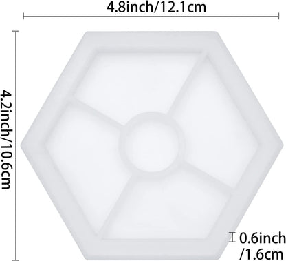 4" HEXAGONAL TRINKET MOLD