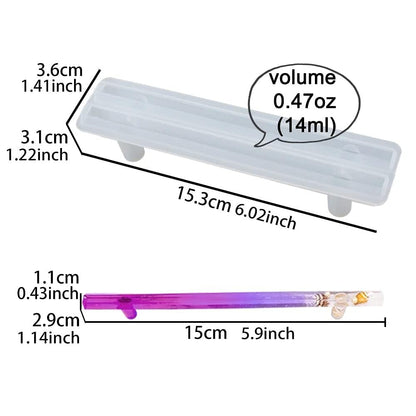 6" TRAY HANDLE STRAIGHT - RESIN  MOLD