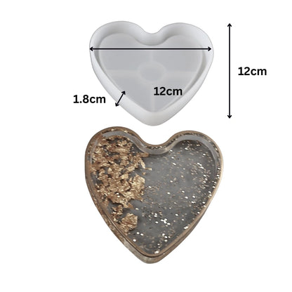 4" Heart Trinket 10x10cm 10mm Depth
