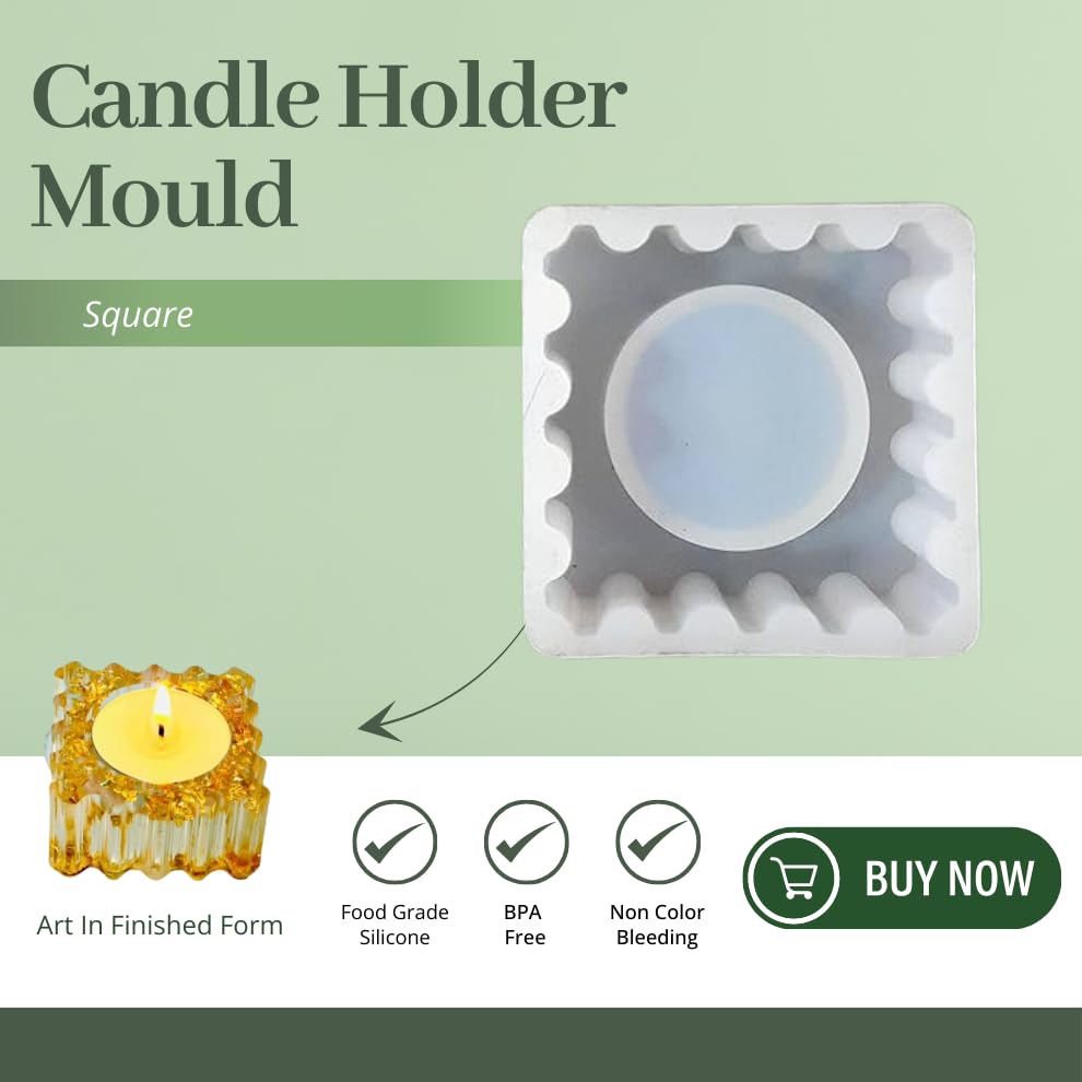 SQUARE SHAPE - TEALIGHT CANDLE  HOLDER MOLD
