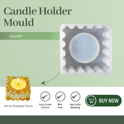 SQUARE SHAPE - TEALIGHT CANDLE  HOLDER MOLD