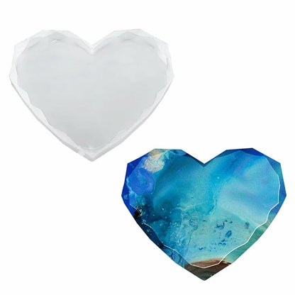 3"  Diamond Heart Mould