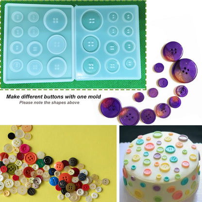 Silicon Various Size Button Moulds