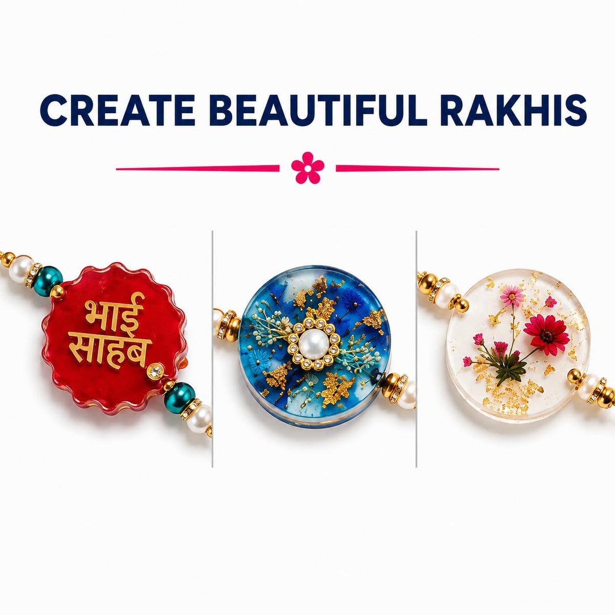 Silicone Rakhi Set of 4 & Jewelery Mould