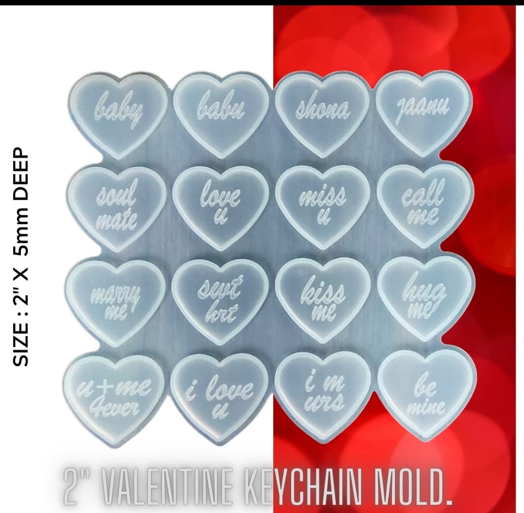 Valentine's Mould 16 cavity Heart