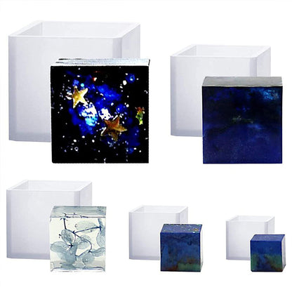 BLOCK/CUBE RESIN MOLD - SET OF 5