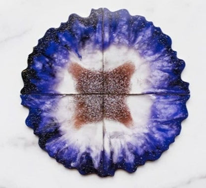 COASTER MOLD - 4" X 4" - 4 CAVITY