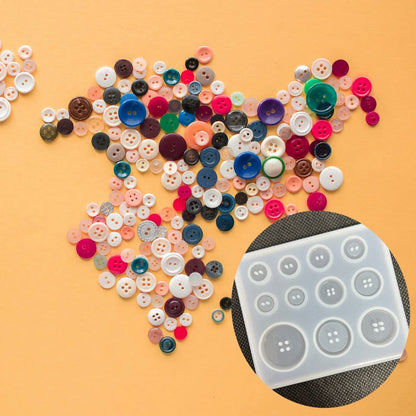 Silicon Various Size Button Moulds