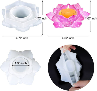 LOTUS SHAPE TEALIGHT CANDLE  HOLDER MOLD