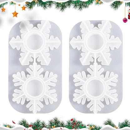 Christmas Snow Candle Holder