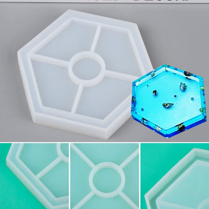 4" HEXAGONAL TRINKET MOLD