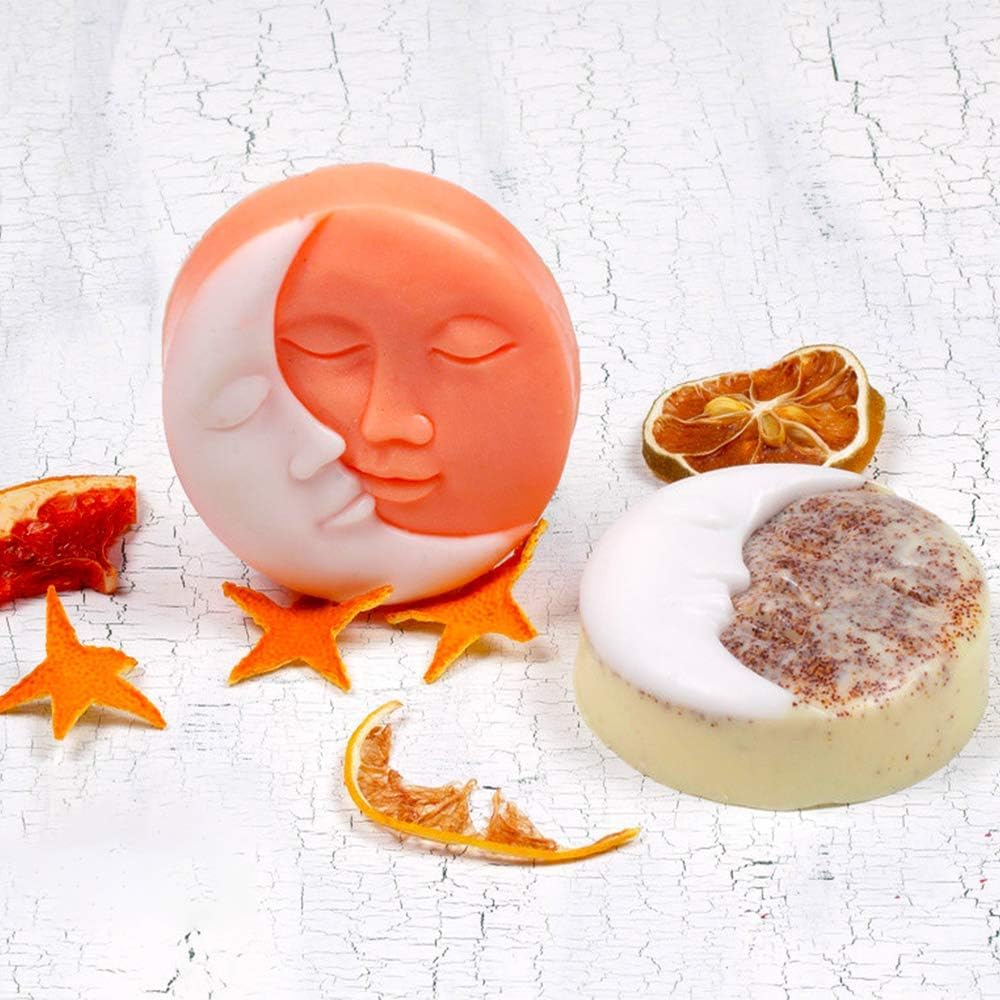 Moon Face Candle Mould