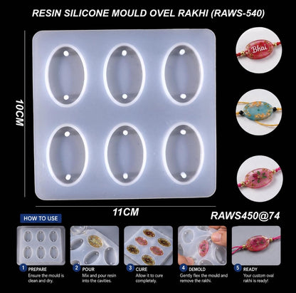 6 CVT Oval Rakhi Mould