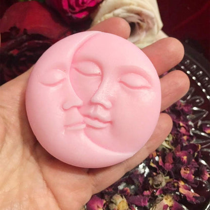 Moon Face Candle Mould