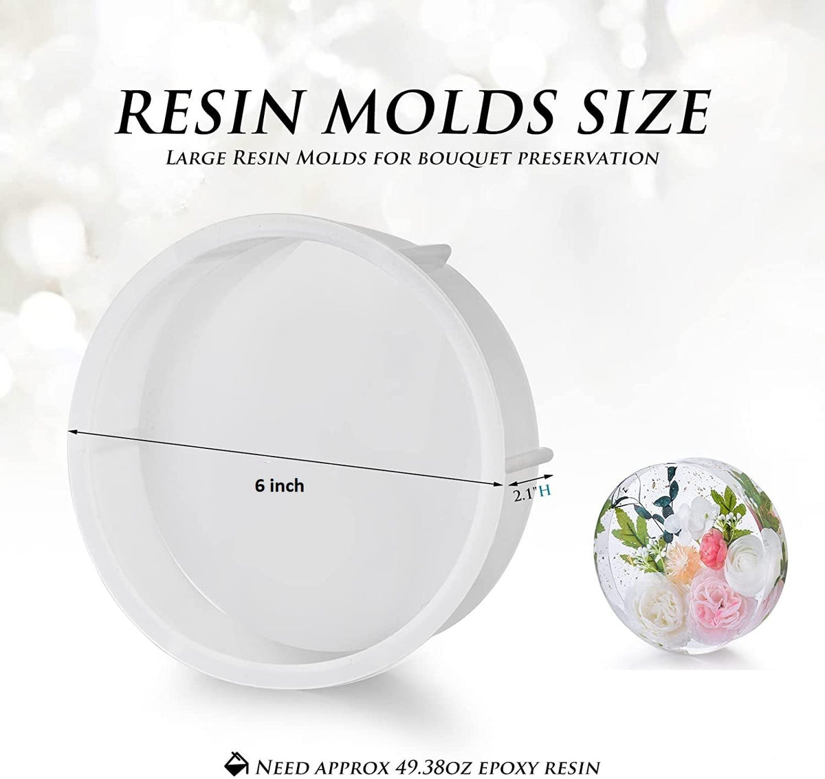 6" DEEP CASTING MOULD ROUND  150MM X 50MM