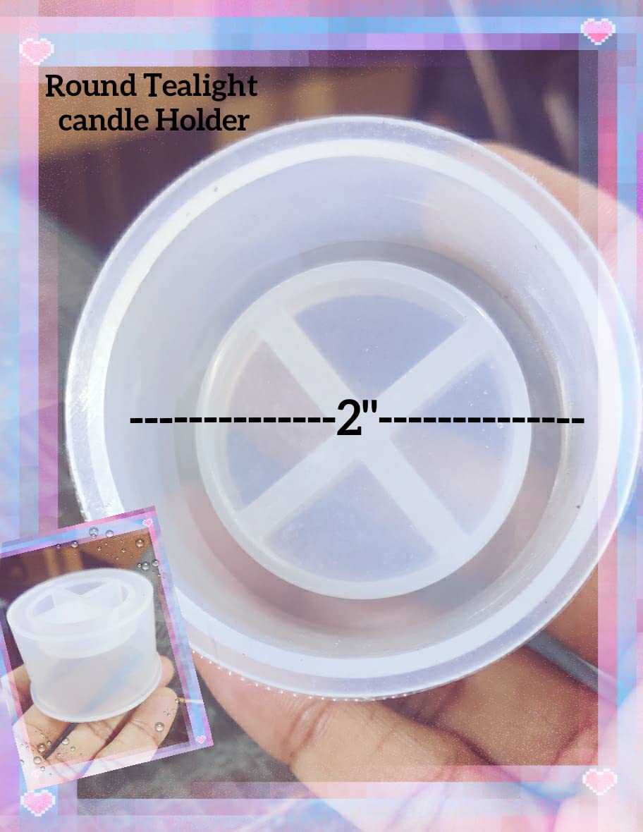 2" ROUND SHAPE - TEALIGHT  CANDLE HOLDER MOLD
