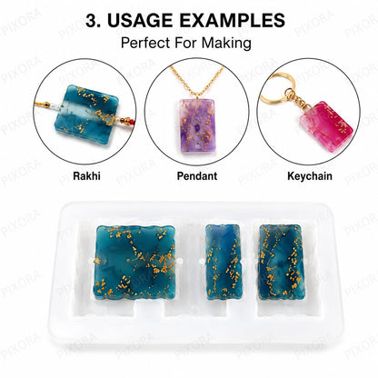 6 CVT Rectangle Agate Rakhi Mould