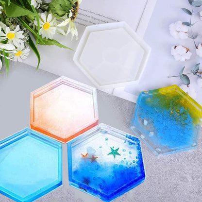 4" HEXAGONAL TRINKET MOLD