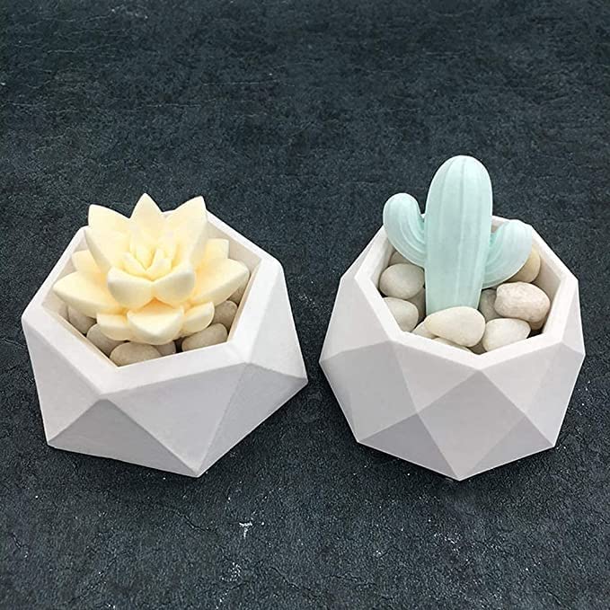 PLANTER / TEALIGHT - RESIN MOLD -  SET OF 3