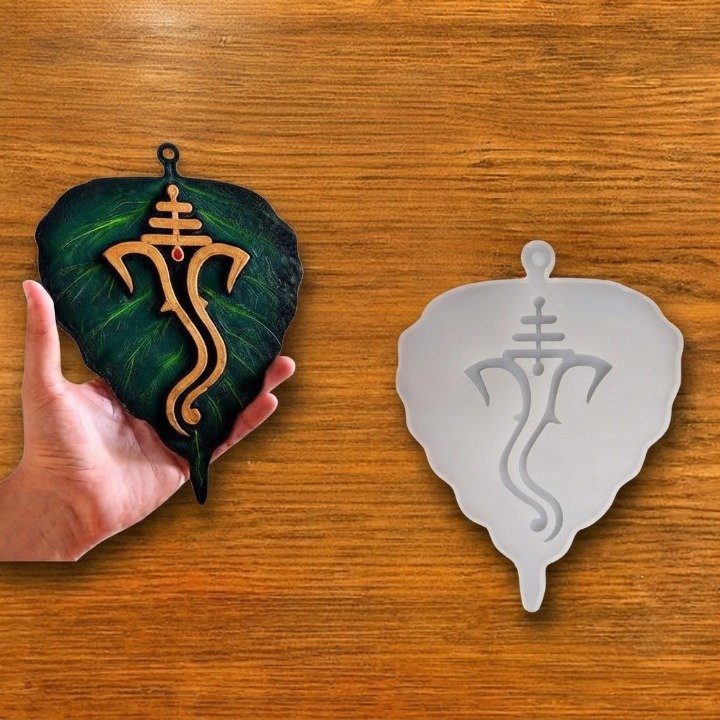 8'' Leaf Ganesh Mould