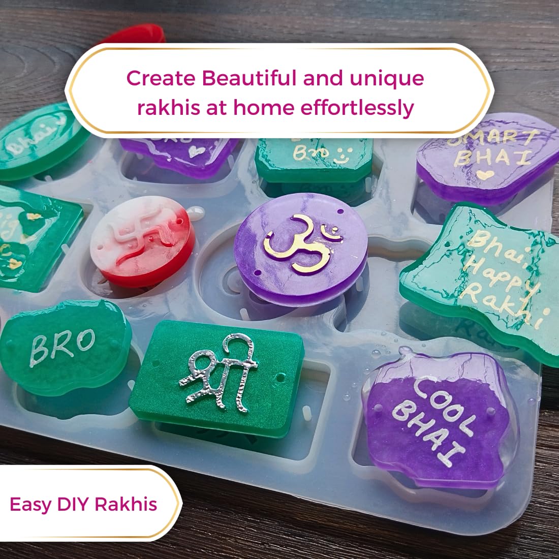 Om Swastik Shree Rakhi Mould 12cavity