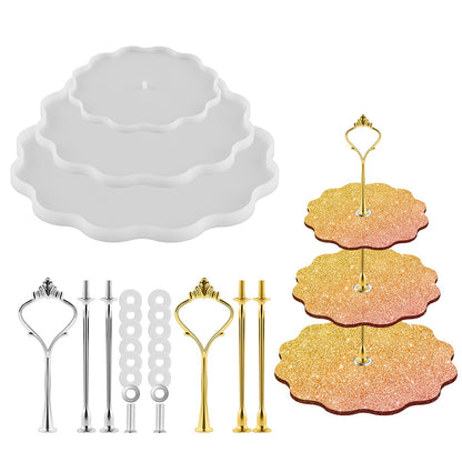 3PC CAKE STAND MOLD