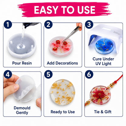 Silicone Rakhi Set of 4 & Jewelery Mould