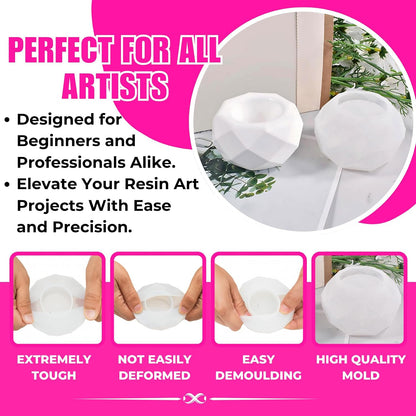 2.5" Diamond Candle Mould