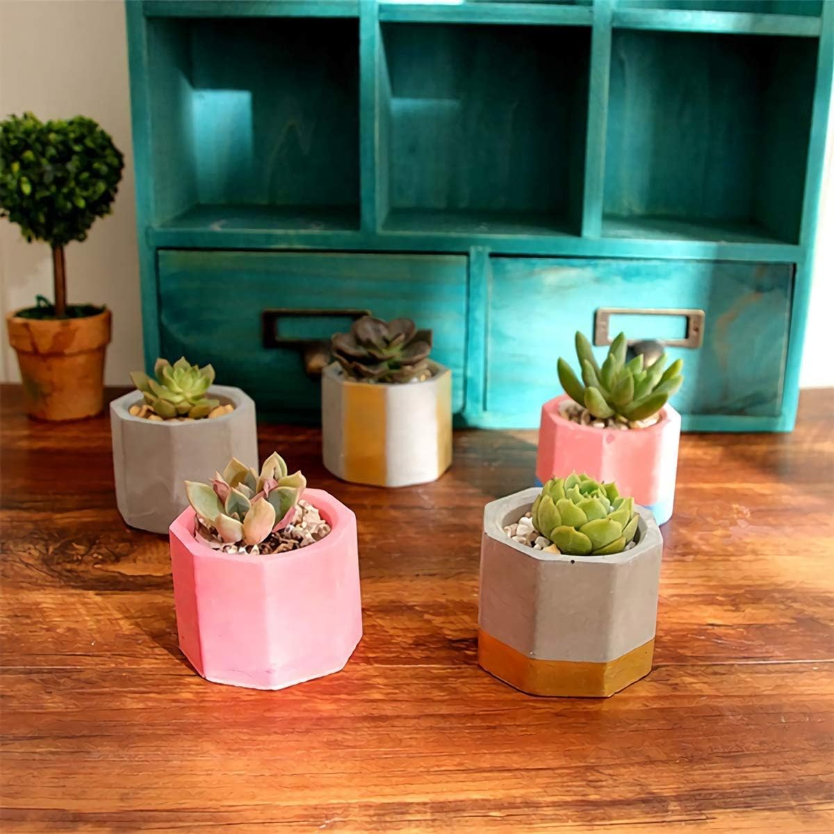 3 PCS ROUND PLANTER MOLD