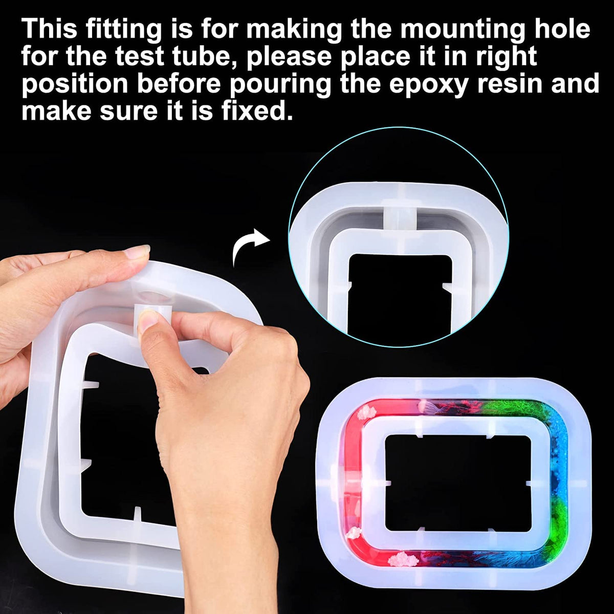 RECTANGLE TUBE PLANTER  SILICONE MOULD