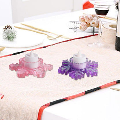 Christmas Snow Candle Holder