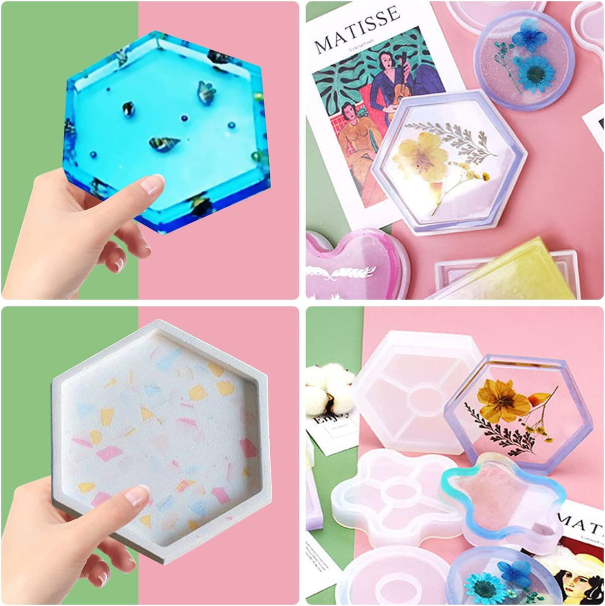 4" HEXAGONAL TRINKET MOLD