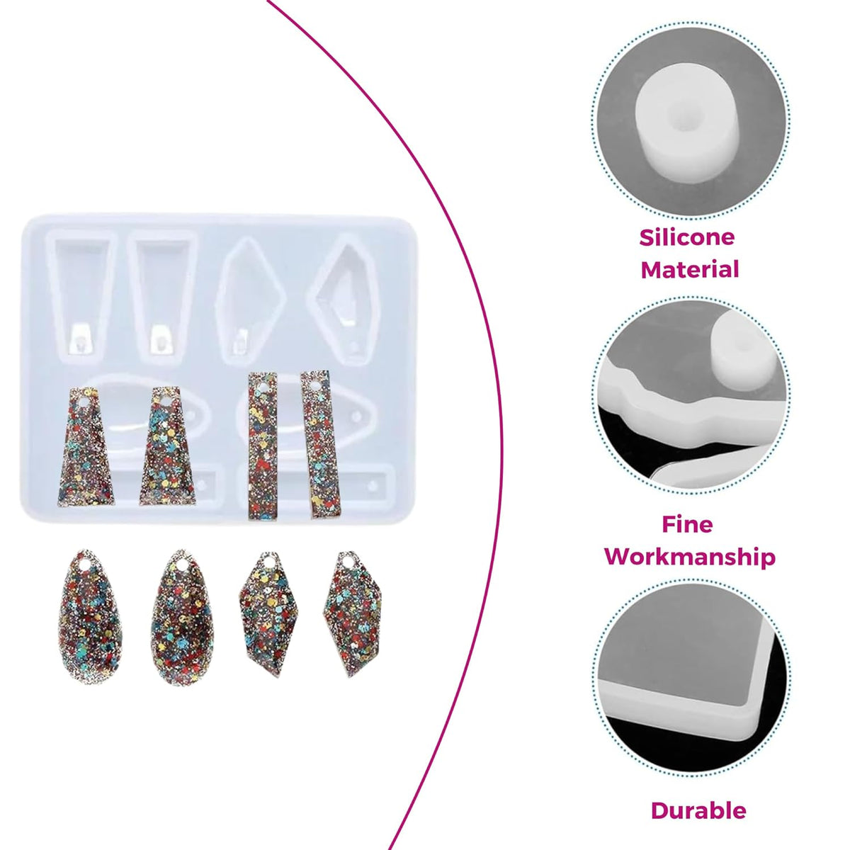 8 CAVITY EARRING  MOLD