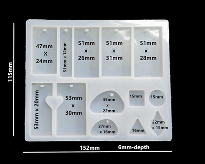 KEYCHIN MOLD 13 CAVITY